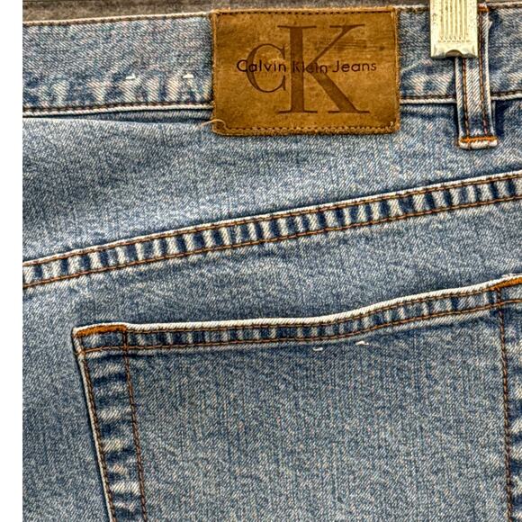 Calvin Klein Vintage 90s Bootcut Denim Blue Jeans Women 14 - Picture 8 of 9